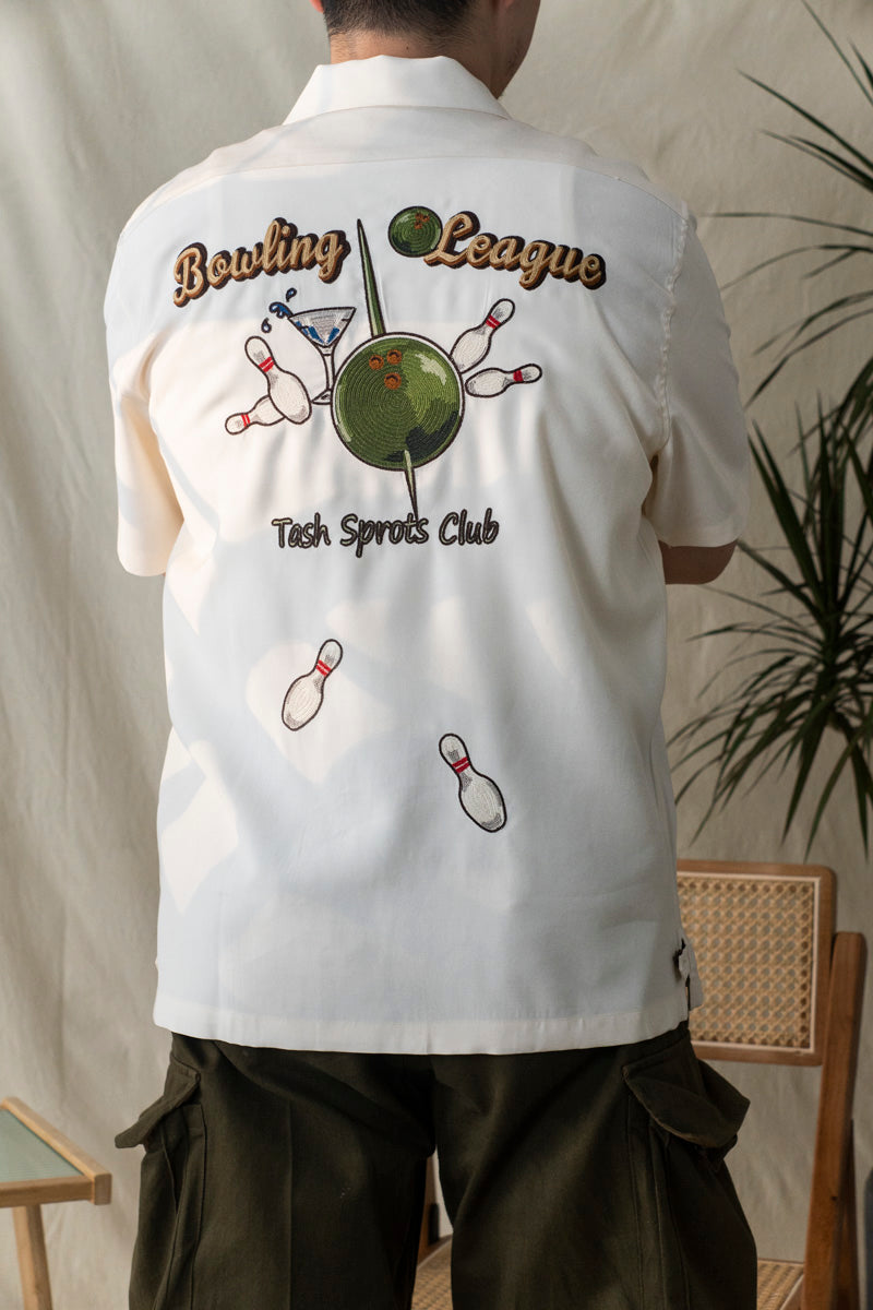 Men's Embroidery Bowling Shirt