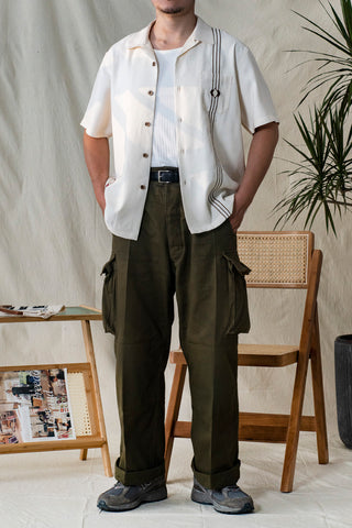 メンズ刺繍ボウリングシャツ