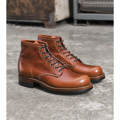 Men's Derby Boots Oiled Shoulder Leather