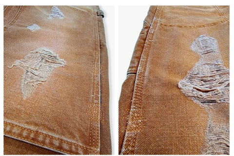Men's Destroyed Double-Front Carpenter Pants
