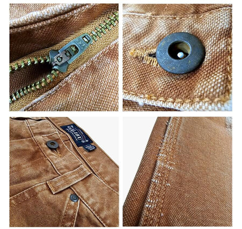 Men's Destroyed Double-Front Carpenter Pants