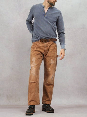 Men's Destroyed Double-Front Carpenter Pants