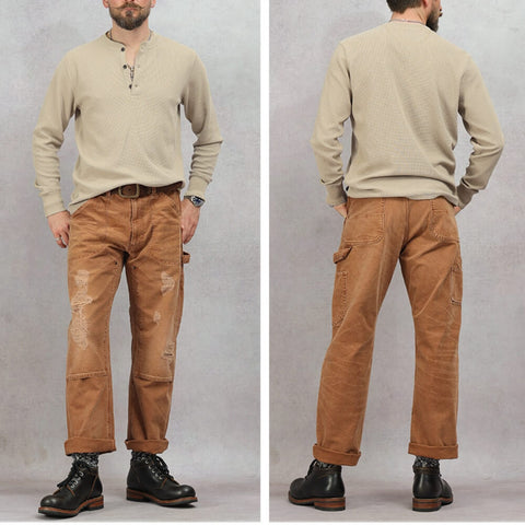 Men's Destroyed Double-Front Carpenter Pants