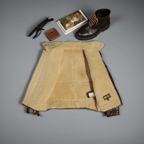 Men's B6 Bomber Shearling Coat | Military Style Winter Coat