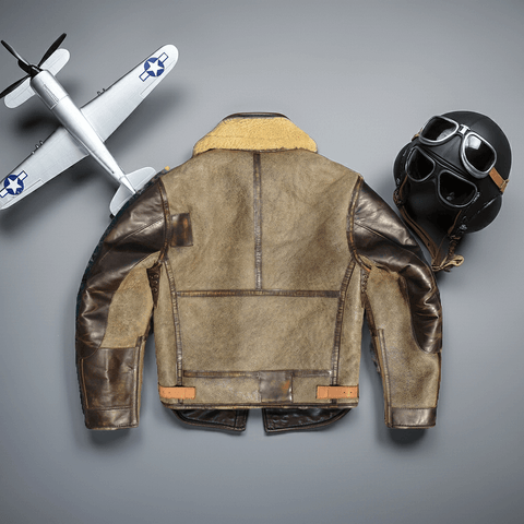 Men's B6 Bomber Shearling Coat | Military Style Winter Coat