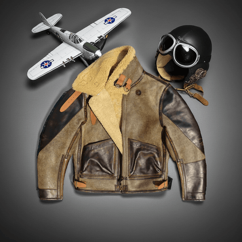 Men's B6 Bomber Shearling Coat | Military Style Winter Coat