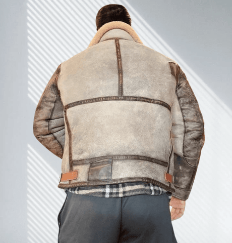 Men's B6 Bomber Shearling Coat | Military Style Winter Coat