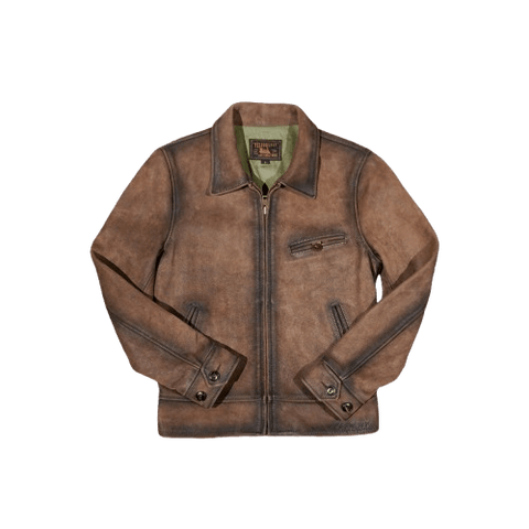 1930s Distressed Sports Leather Jacket