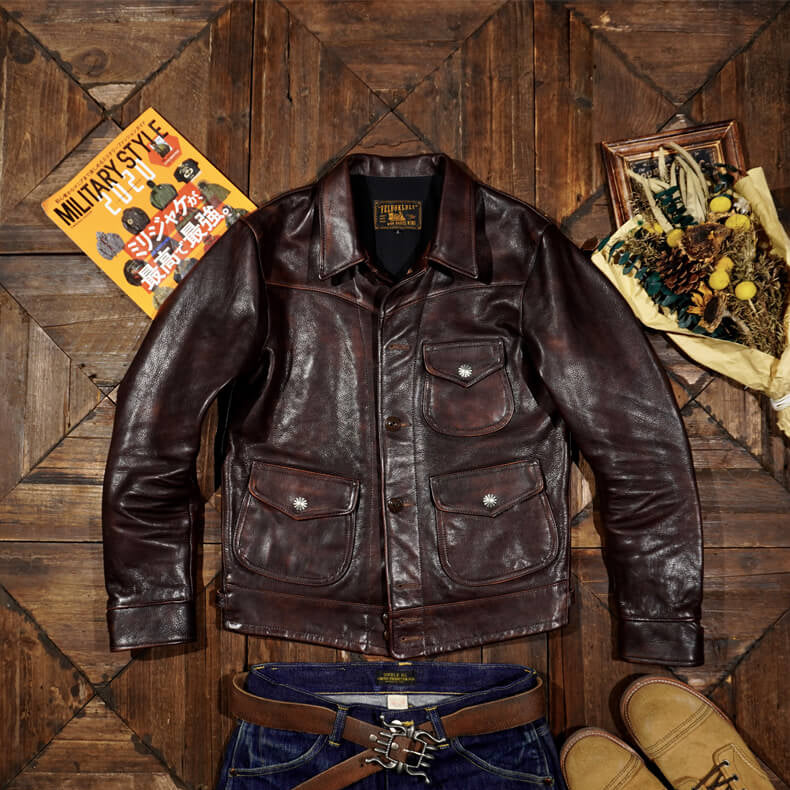 Men's Grain Western Leather Jacket
