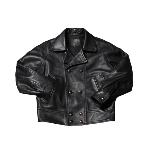 Men's Double Breasted Leather Jacket