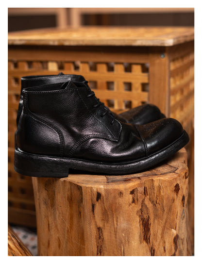 Men's Leather Brogue Derby Boots