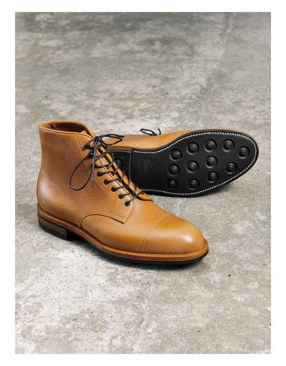 Bottes Derby en cuir texturé pour hommes