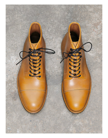 Men's Textured Leather Derby Boots