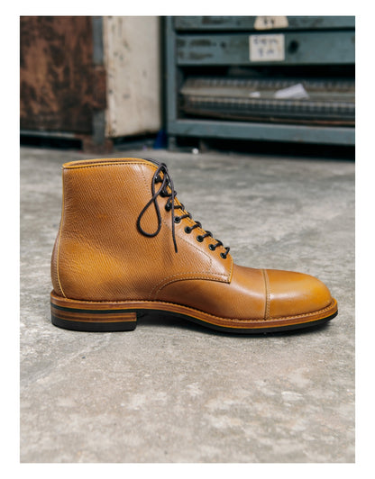 Bottes Derby en cuir texturé pour hommes