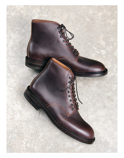 Bottes Derby en cuir texturé pour hommes