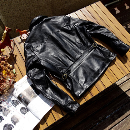 Men's 1930s Sports Leather Jacket Horsehide