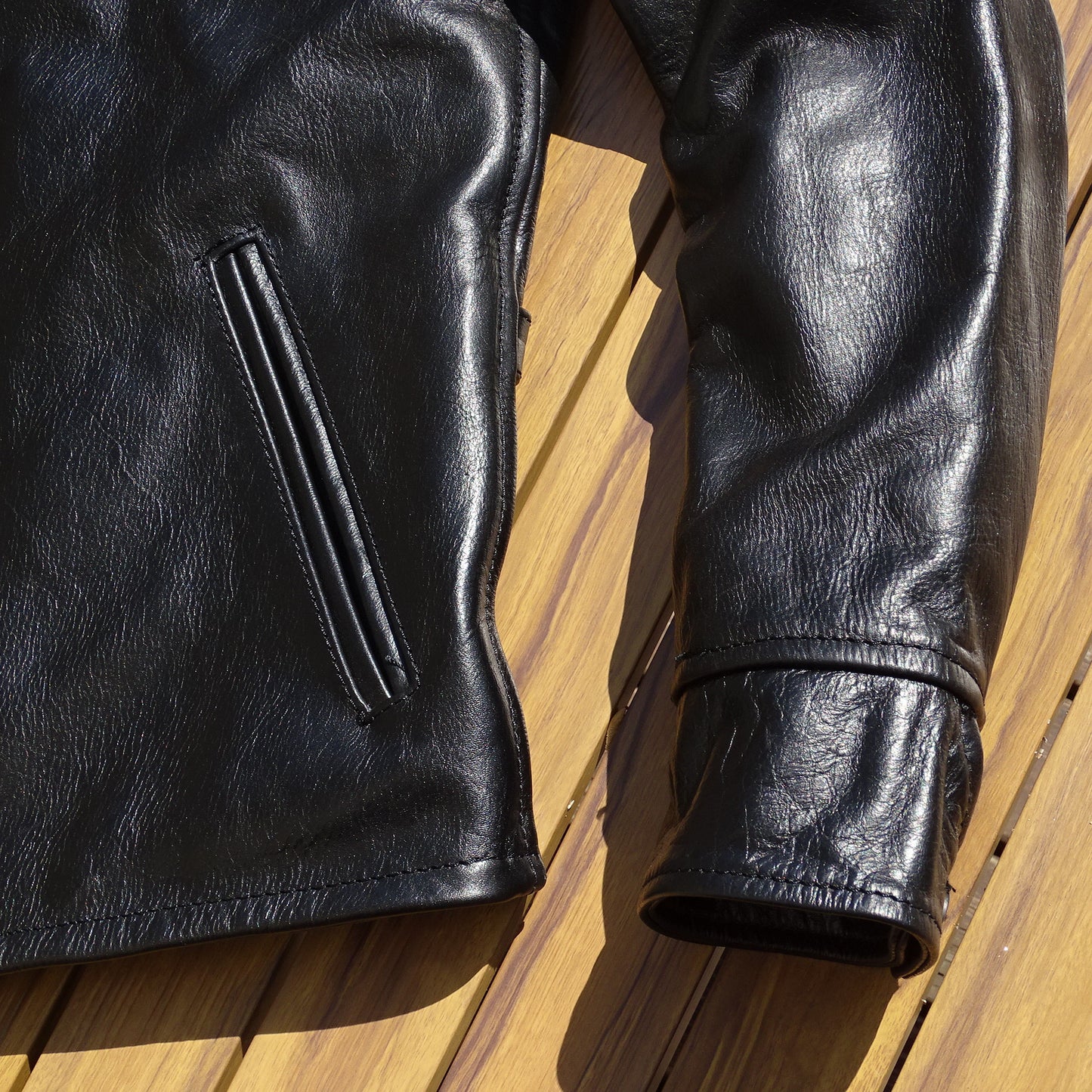 Veste de sport en cuir pour homme des années 1930 en cuir de cheval