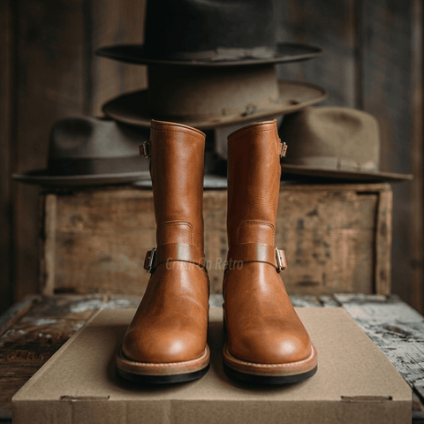 メンズエンジニアレザーブーツ 501