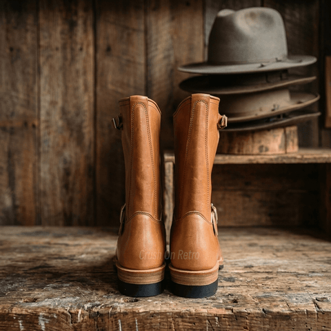 メンズエンジニアレザーブーツ 501