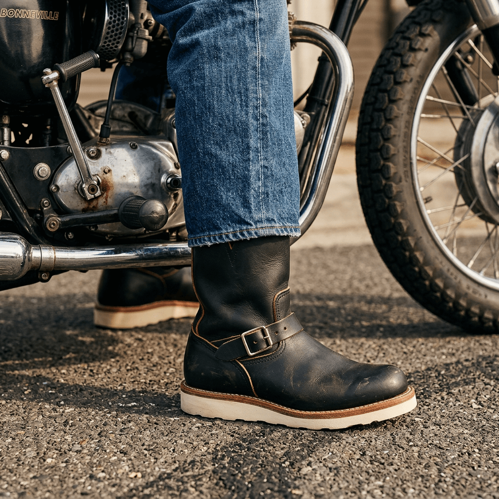 Men's Engineer Boots 9011 – Crush on Retro Men's Engineer Boots 9011 – Crush on Retro