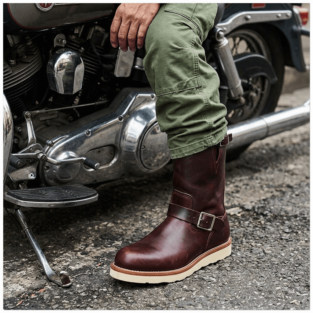 Men's Engineer Boots 9011 – Crush on Retro Men's Engineer Boots 9011 – Crush on Retro