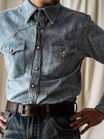 Men's Foss Western Denim Shirt