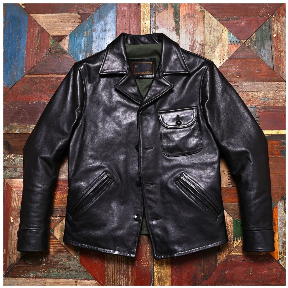 Men's Four Corner Leather Jacket Horsehide