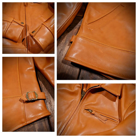 Men's Gentleman Biker Leather Jacket