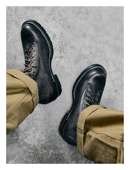 Men's Grain Leather Logger Boots