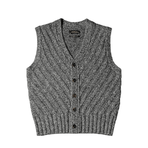 Men's Gray Shetland Wool Vest