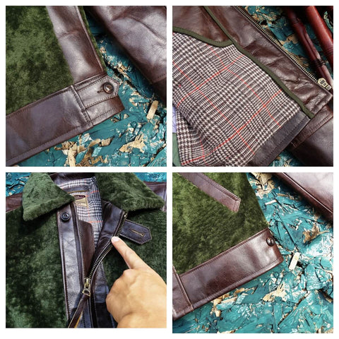 Men's Green Grizzly Shearling Jacket