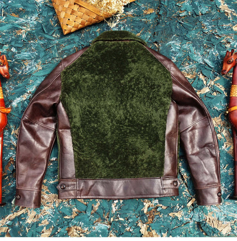 Men's Green Grizzly Shearling Jacket