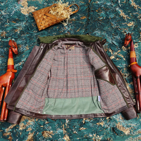 Men's Green Grizzly Shearling Jacket