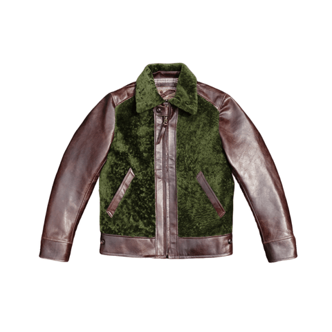 Men's Green Grizzly Shearling Jacket