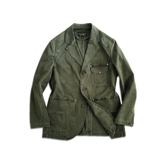 Green Safari Suit Blazer