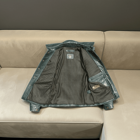 メンズ ブレーキマン レザーコート ホースハイド