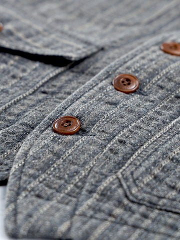 Men's Striped Jacquard V-neck Vest