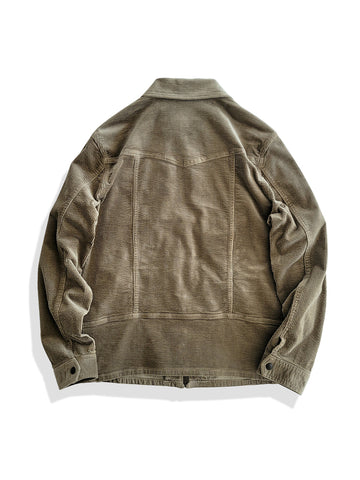 Men's Corduroy Western Jacket, Khaki