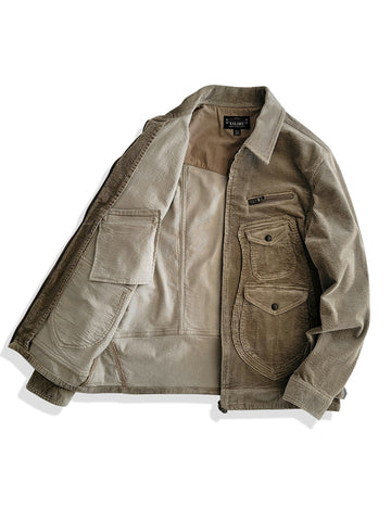 Men's Corduroy Western Jacket, Khaki
