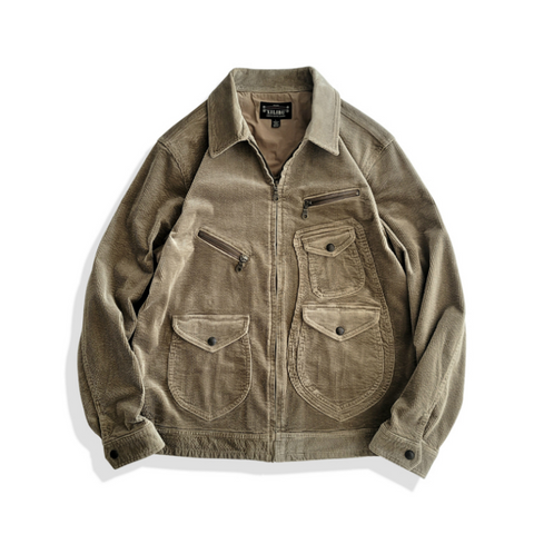 Men's Corduroy Western Jacket, Khaki