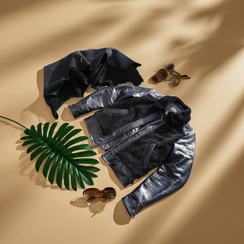 Veste en cuir Grizzly pour homme