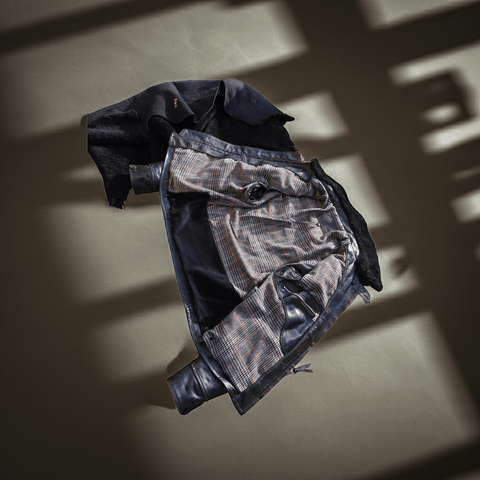 Veste en cuir Grizzly pour homme