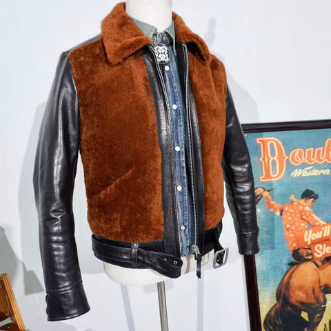 Men's Grizzly Shearling Coat — Premium Horsehide Edition