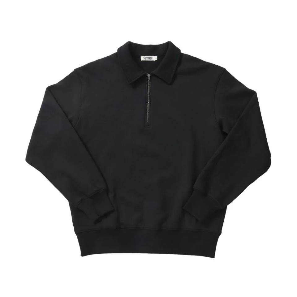 Sweat-shirt à manches longues et demi-zip pour homme