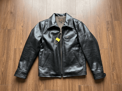 Men's Half Belt Sports Leather Jacket