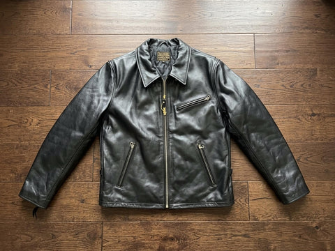 Men's Sports Leather Jacket, Quilted Lining