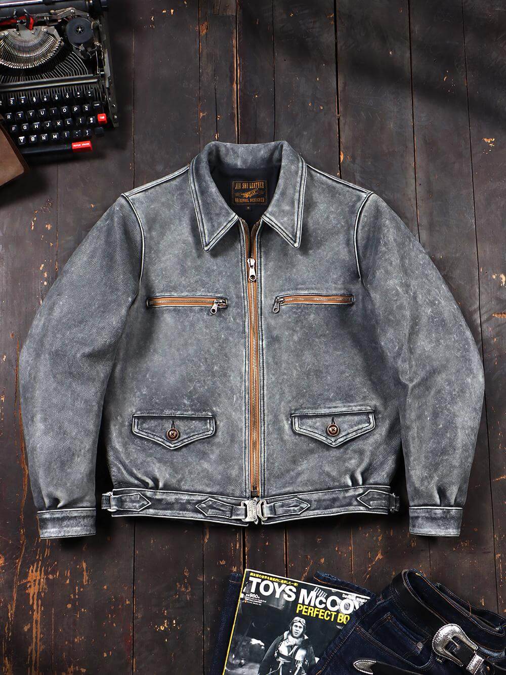 Men's Hartmann Leather Jacket, Cowhide