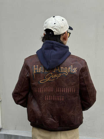 Men's Printed Type A2 Flying Leather Jacket