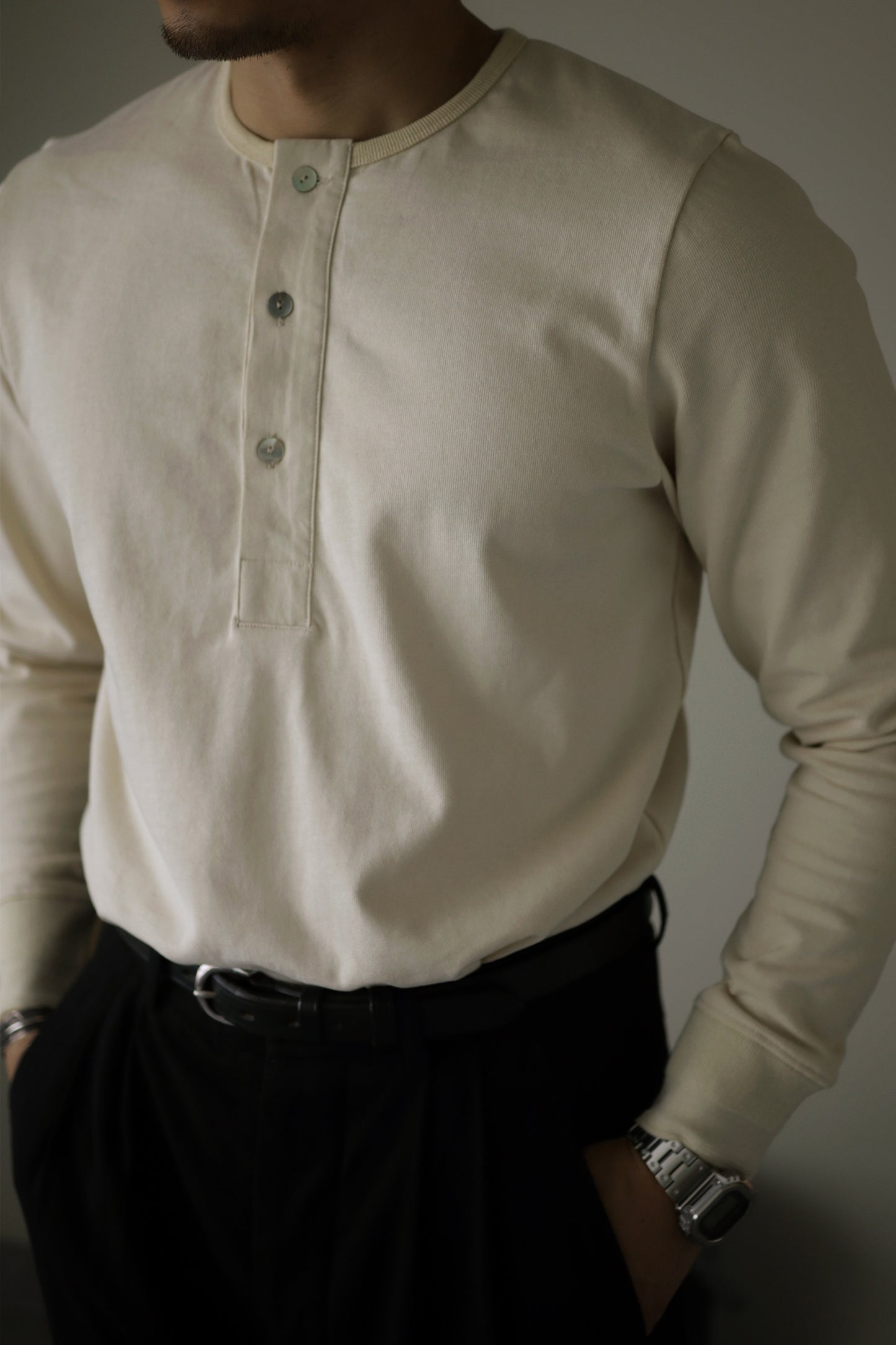 Men's Henley Shirt Long Sleeves