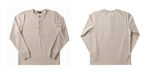 メンズヘンリーシャツ 長袖